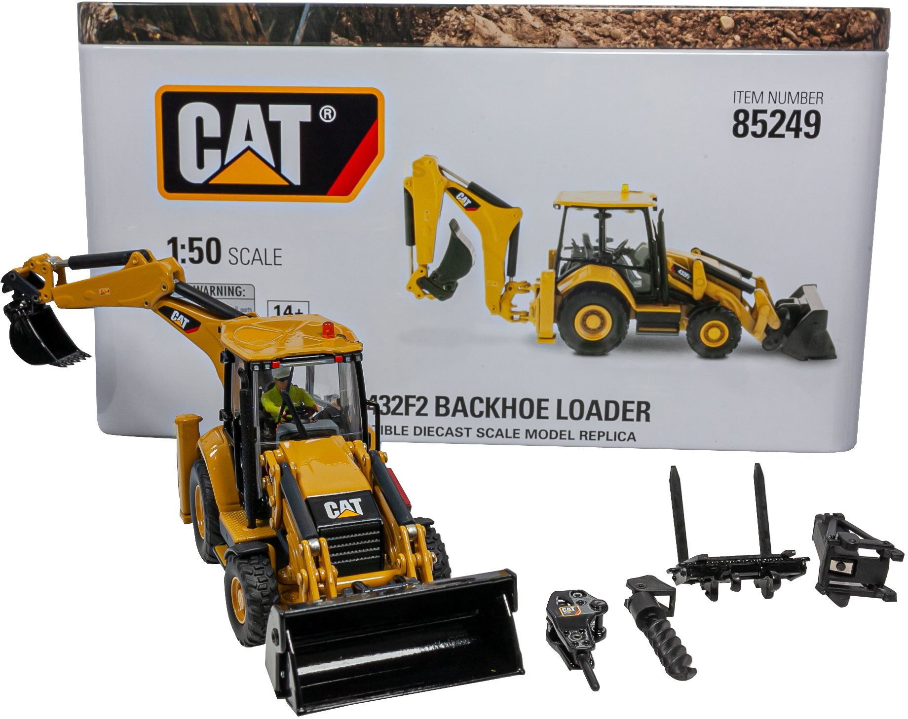 cat backhoe loader toy